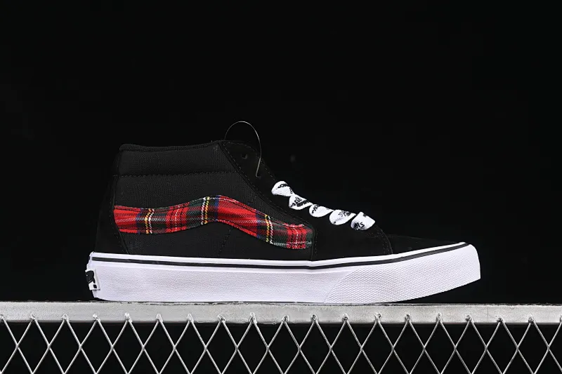 All categories Vans Vans series Vans Mid Vans China Vans Sk8-Mid Vans Anaheim series Scottish plaid casual low-top canvas shoes VN0A4UWIVNE